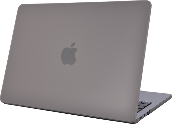 BlueBuilt Hard Case Gray for MacBook Air 13.6 inches M2/M3/M4 front