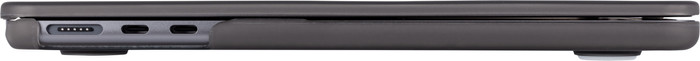 BlueBuilt Hard Case Gray for MacBook Air 13.6 inches M2/M3/M4 right side