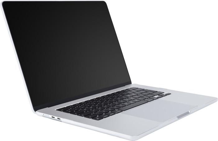 BlueBuilt Hard Case Transparent Matte for MacBook Air 15.3 inches M2/M3/M4 inside