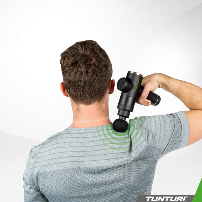 Tunturi MG40 Massage Gun product in use