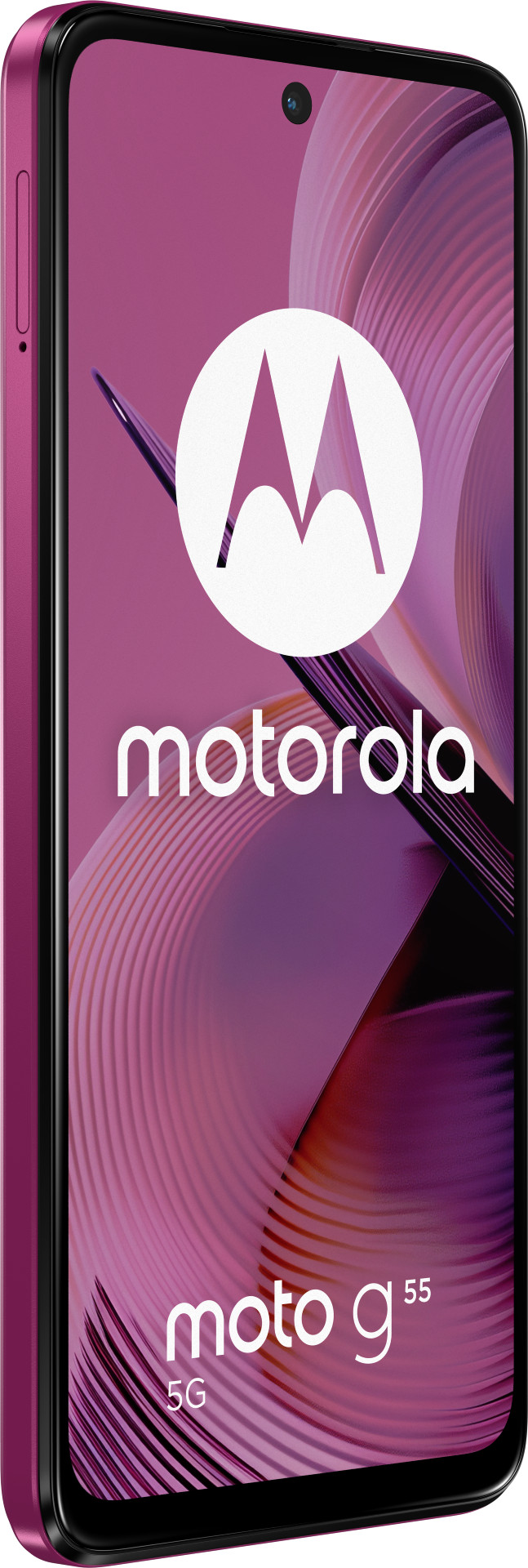 Motorola Moto G55 256GB Paars 5G + Just in Case Tempered Glass Screenprotector linkerkant
