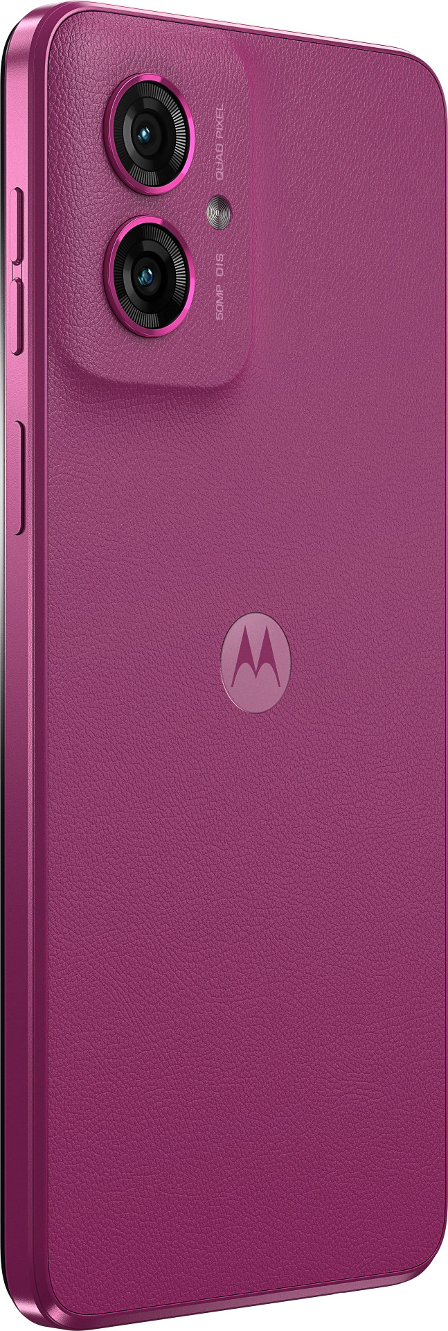 Motorola Moto G55 256GB Paars 5G + Just in Case Tempered Glass Screenprotector achterkant