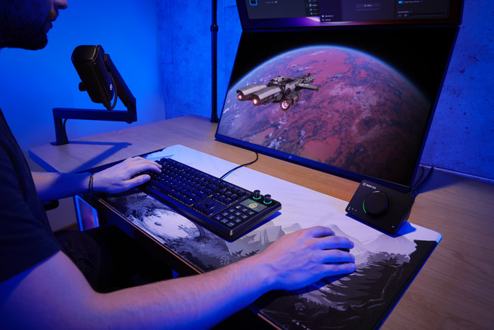 Corsair GALLEON 100 SD Gaming Toetsenbord Azerty product in gebruik