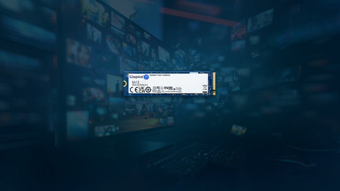 Kingston NV3 PCIe 4.0 NVMe SSD 500GB product in gebruik