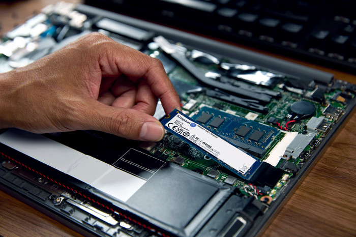 Kingston NV3 PCIe 4.0 NVMe SSD 500GB product in gebruik