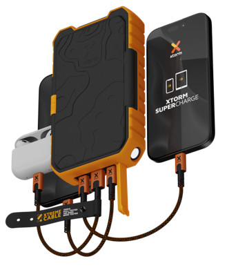 Xtorm Solar Power Bank with Fast charging 10,000mAh and Stand product in use