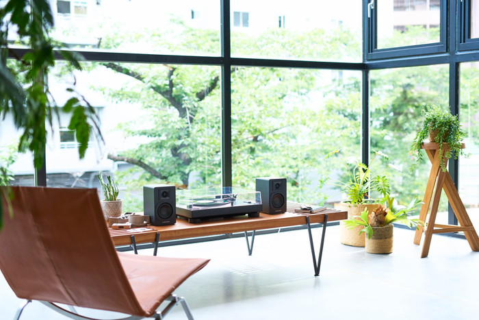 Audio-Technica AT-LP60XUSBGM + Audio-Technica ATH-SP3X Black product in use