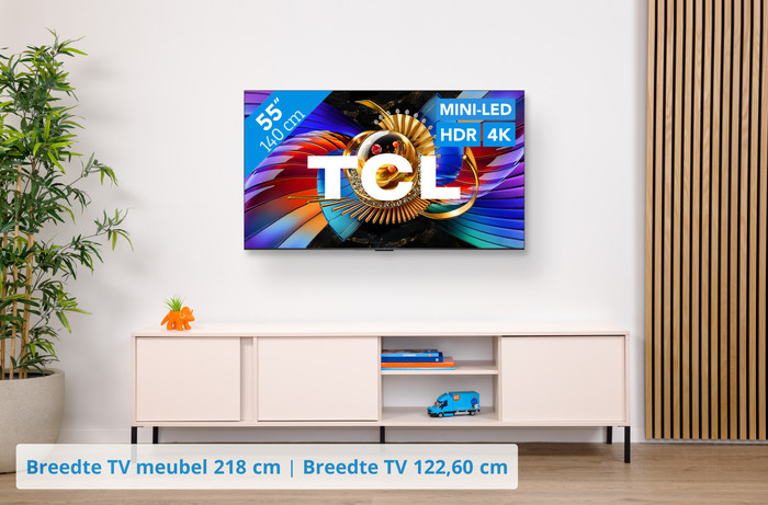 TCL SQD Mini-led 55" 80L (2026) visual Coolblue 1