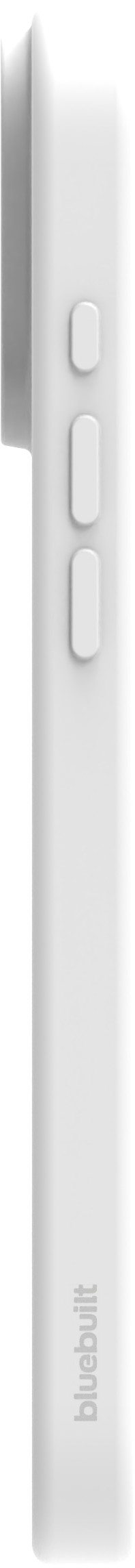 BlueBuilt Back Cover iPhone 16 Pro Max Wit + Privacy Filter Screenprotector Glas rechterkant