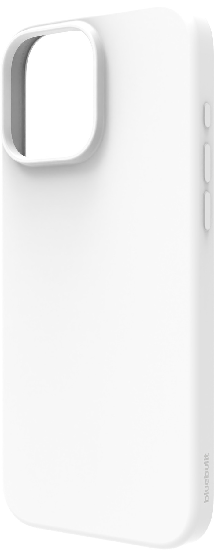 BlueBuilt Back Cover iPhone 16 Pro Max Wit + Privacy Filter Screenprotector Glas rechterkant