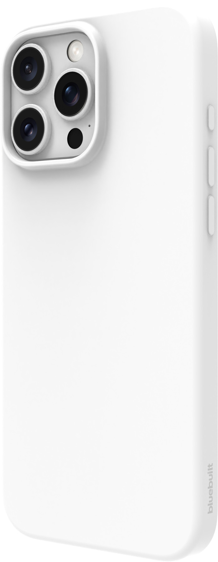 BlueBuilt Back Cover iPhone 16 Pro Max Wit + Privacy Filter Screenprotector Glas achterkant