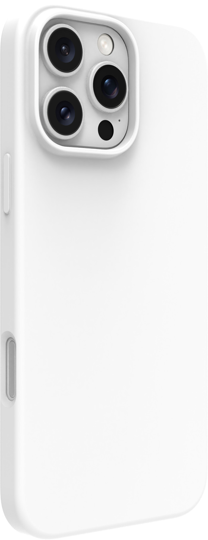 BlueBuilt Back Cover iPhone 16 Pro Max Wit + Privacy Filter Screenprotector Glas achterkant