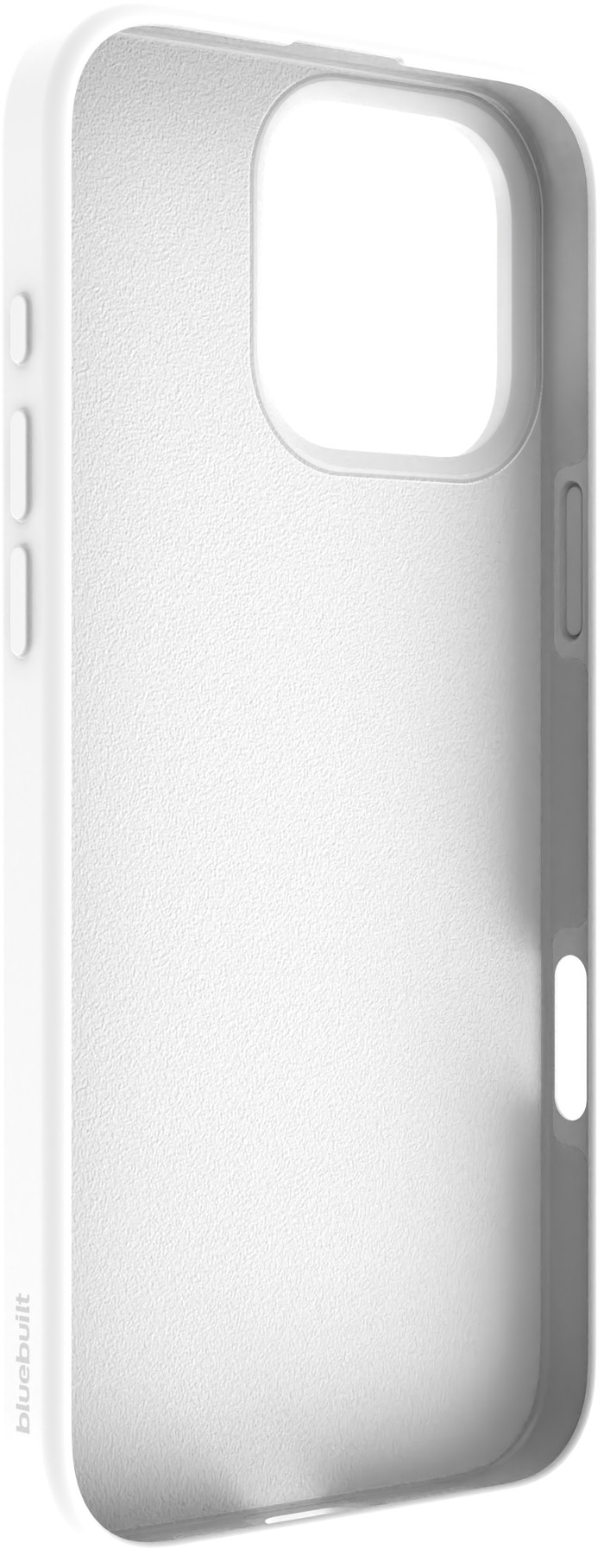 BlueBuilt Back Cover iPhone 16 Pro Max Wit + Privacy Filter Screenprotector Glas voorkant