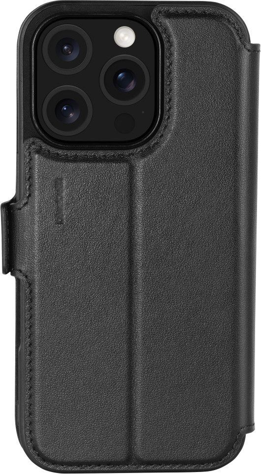 BlueBuilt Apple iPhone 16 Pro Book Case Cuir Noir arrière