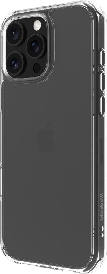 Apple iPhone 16 Pro Max 256GB Desert Titanium + BlueBuilt Back Cover Transparent front