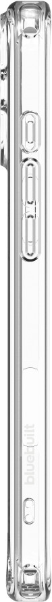 Apple iPhone 16 Plus 256GB White + BlueBuilt Protective Back Cover Transparent right side