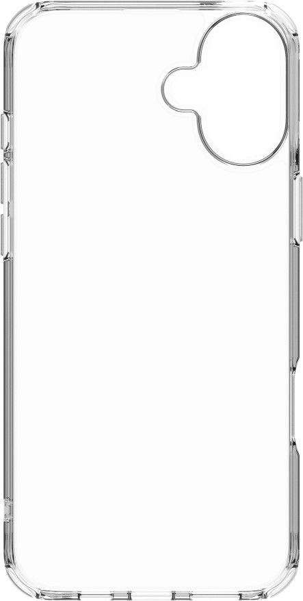Apple iPhone 16 Plus 256GB White + BlueBuilt Protective Back Cover Transparent front