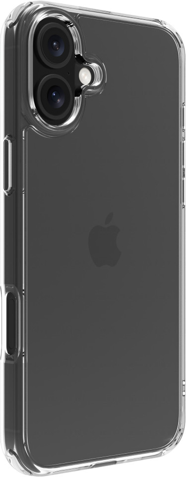 Apple iPhone 16 Plus 256GB White + BlueBuilt Protective Back Cover Transparent front
