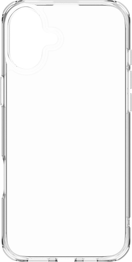 Apple iPhone 16 Plus 256GB White + BlueBuilt Protective Back Cover Transparent front