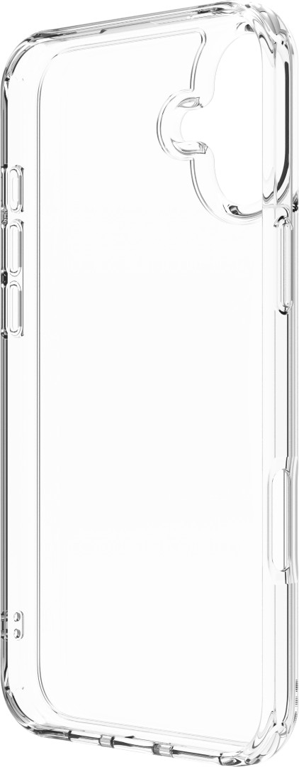 Apple iPhone 16 Plus 256GB White + BlueBuilt Protective Back Cover Transparent front