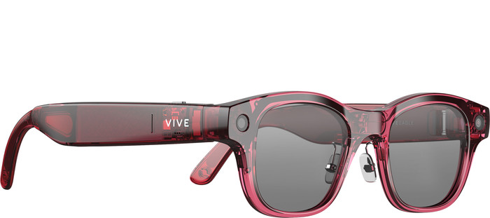 HTC VIVE Eagle AI Bril Zonnebril Rechthoekig Rood linkerkant