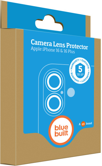 BlueBuilt Apple iPhone Apple iPhone 16 / 16 Plus Protège-objectif Aluminium emballage
