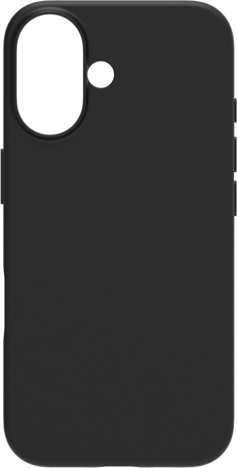 BlueBuilt Back Cover iPhone 16 Zwart + Screenprotector Glas voorkant