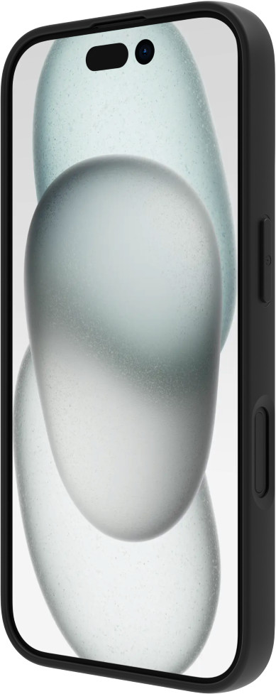 BlueBuilt Back Cover iPhone 16 Zwart + Screenprotector Glas achterkant