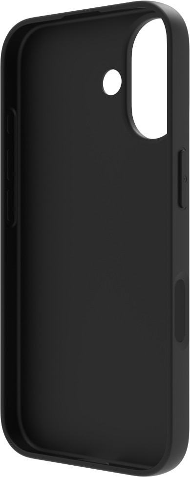 BlueBuilt Back Cover iPhone 16 Zwart + Screenprotector Glas voorkant