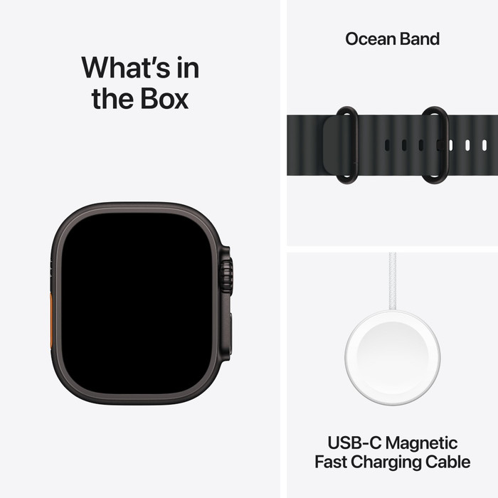 Apple Watch Ultra 2 4G 49mm Zwart Ocean Band Zwart visual leverancier