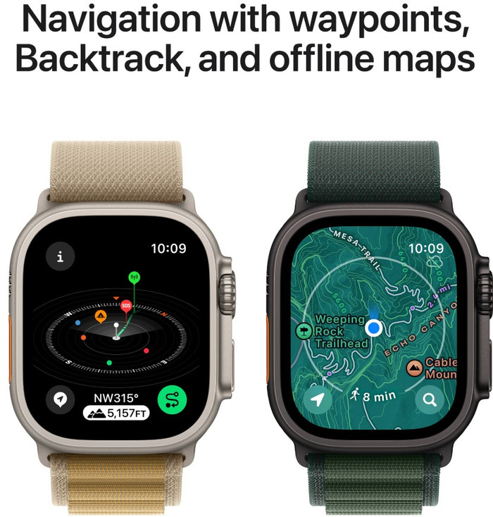 Apple Watch Ultra 2 4G 49mm Zwart Milanese Band L visual leverancier