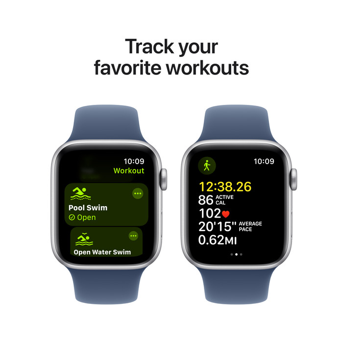 Apple Watch SE 2024 44mm Silver Sport Band S/M visual supplier