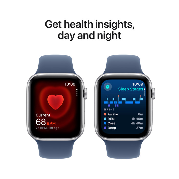 Apple Watch SE 2024 44mm Silver Sport Band S/M visual supplier