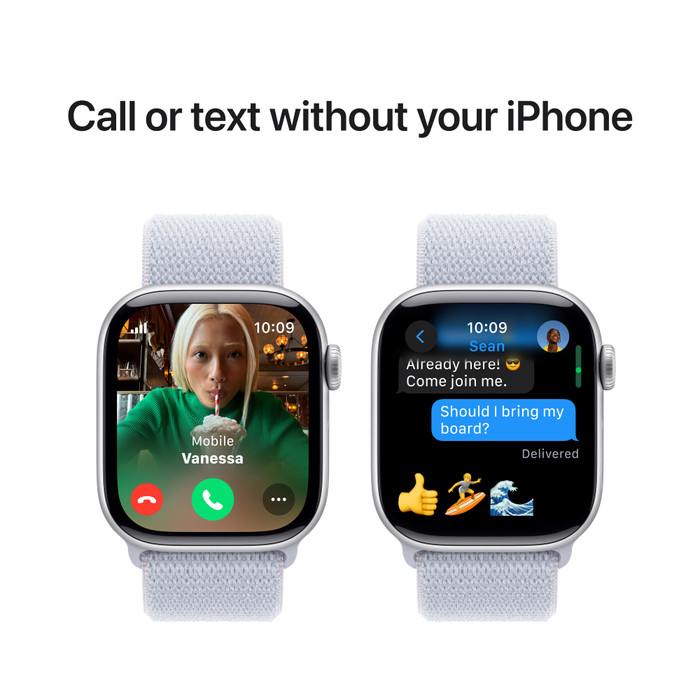 Apple Watch Series 10 4G 42 mm Argent Boucle Sport visuel fournisseur