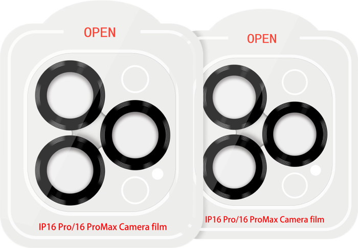 BlueBuilt Apple iPhone Apple iPhone 16 Pro / 16 Pro Max Protège-objectif Aluminium Lot de 2 Main Image