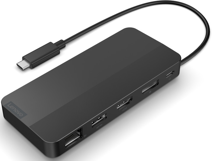 Lenovo USB-C Travel Dock pour 2 Écrans (avec Adaptateur) dessus