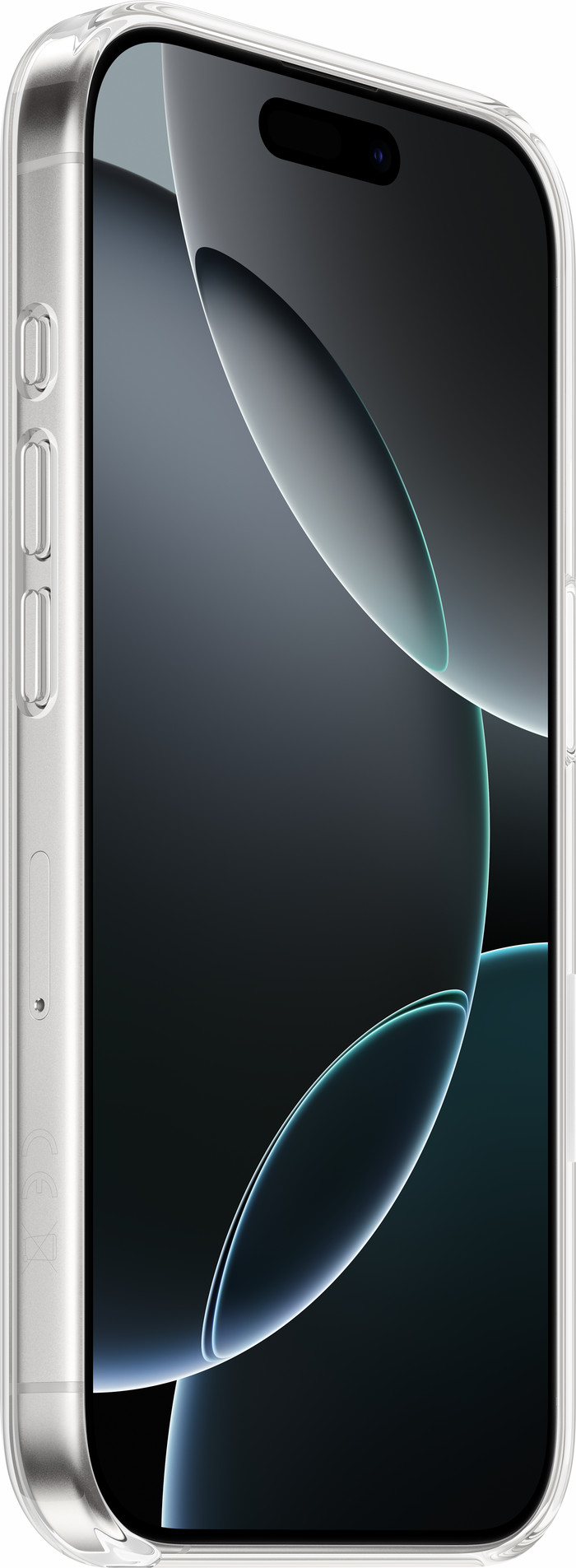 Apple iPhone 16 Pro Back Cover with MagSafe Transparent left side