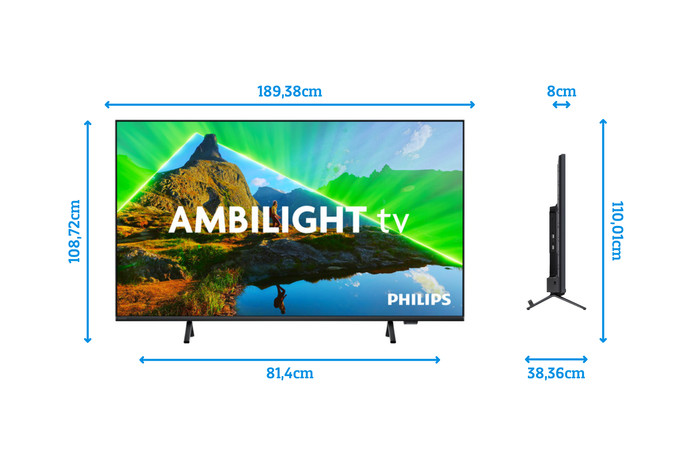 Philips 85PUS8309 - Ambilight (2024) + JBL Bar 800 Black visual Coolblue 4