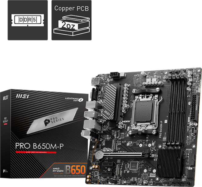 MSI PRO B650M-P packaging