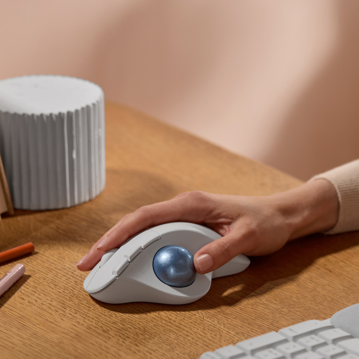 Logitech ERGO M575S Wireless Trackball Muis Wit visual leverancier