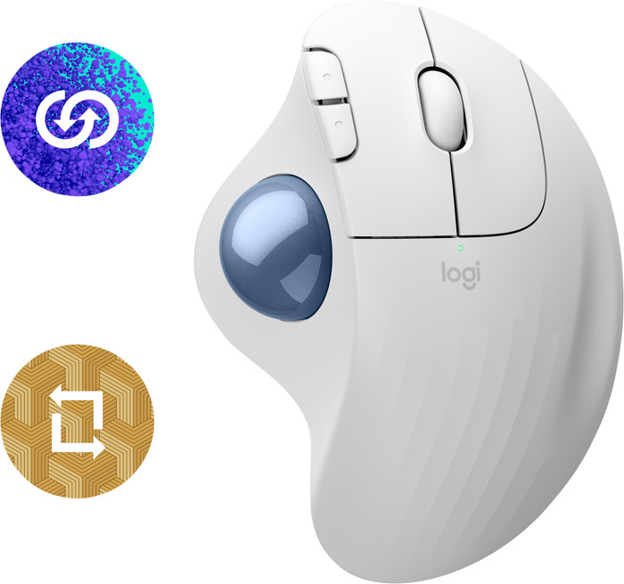 Logitech ERGO M575S Wireless Trackball Muis Wit visual leverancier