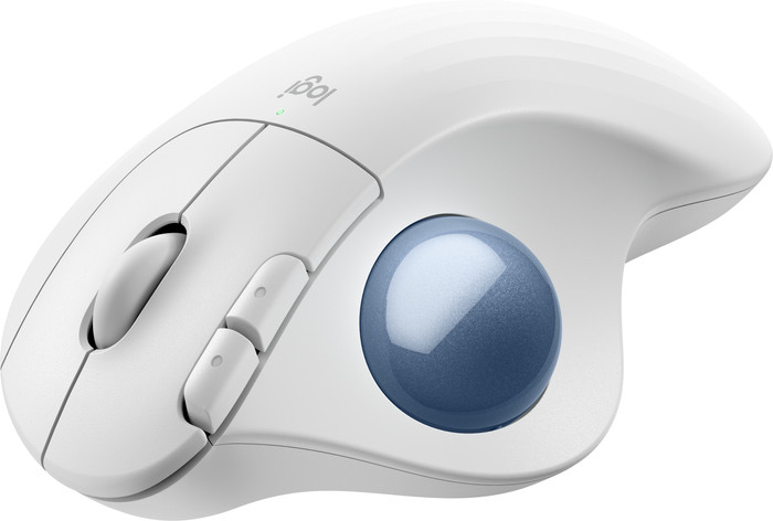 Logitech ERGO M575S Wireless Trackball Muis Wit linkerkant