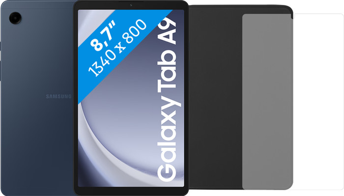 Samsung Galaxy Tab A9 8,7 Pouces 128 Go Wifi Bleu + Pack de Protection Main Image