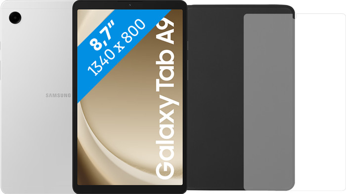 Samsung Galaxy Tab A9 8,7 Pouces 128 Go Wifi Argent + Pack de Protection Main Image