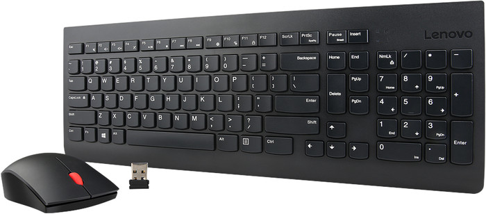 Lenovo 510 Wireless Combo Keyboard & Mouse -US English 103P- Black avant