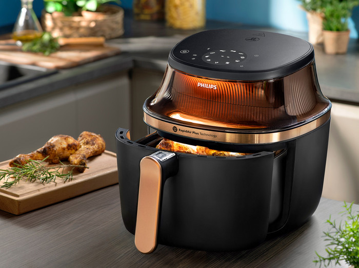 Philips Airfryer L 3000 Serie NA322/00 product in gebruik