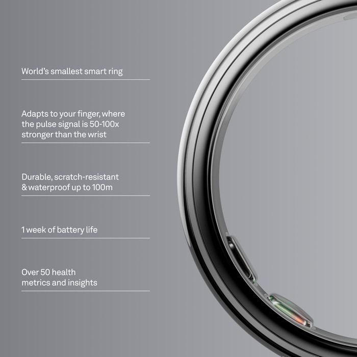 Oura Ring 5 Taille 9 Argent visuel fournisseur