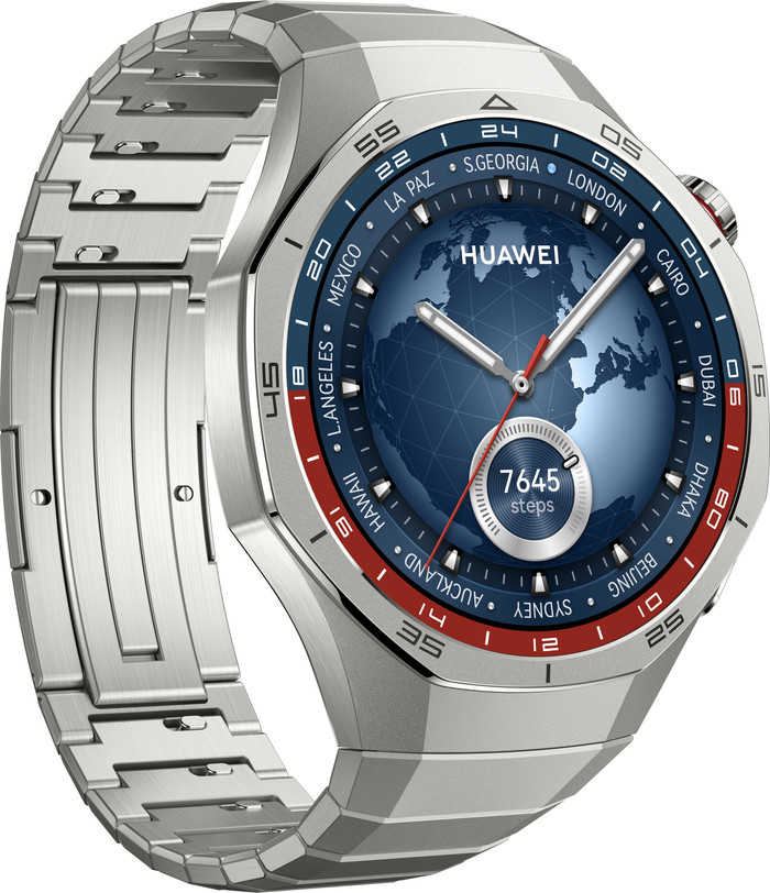 Huawei Watch GT5 Pro Zilver 46mm linkerkant
