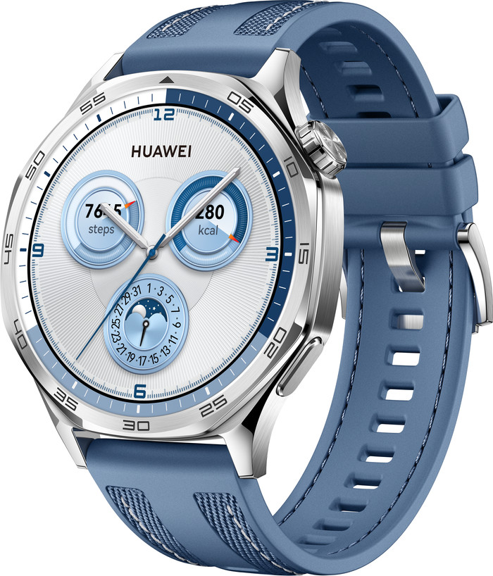 Huawei Watch GT5 Zilver/Blauw 46mm Main Image