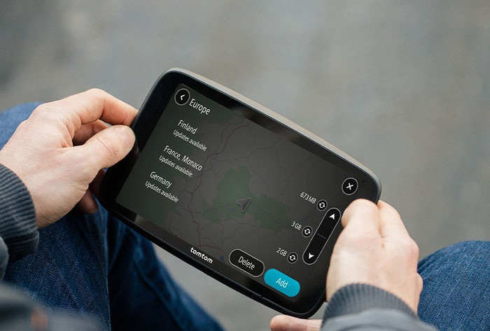 TomTom GO Professional 6 Europe product in use